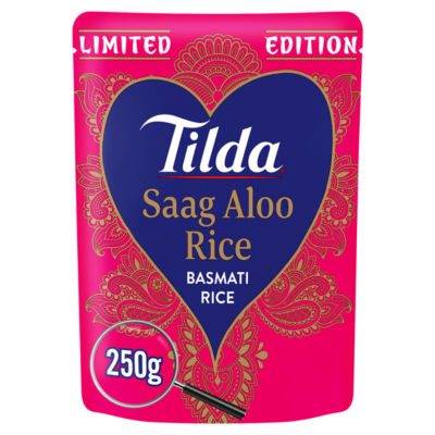 Tilda Limited Edition Saag Aloo Rice 250g