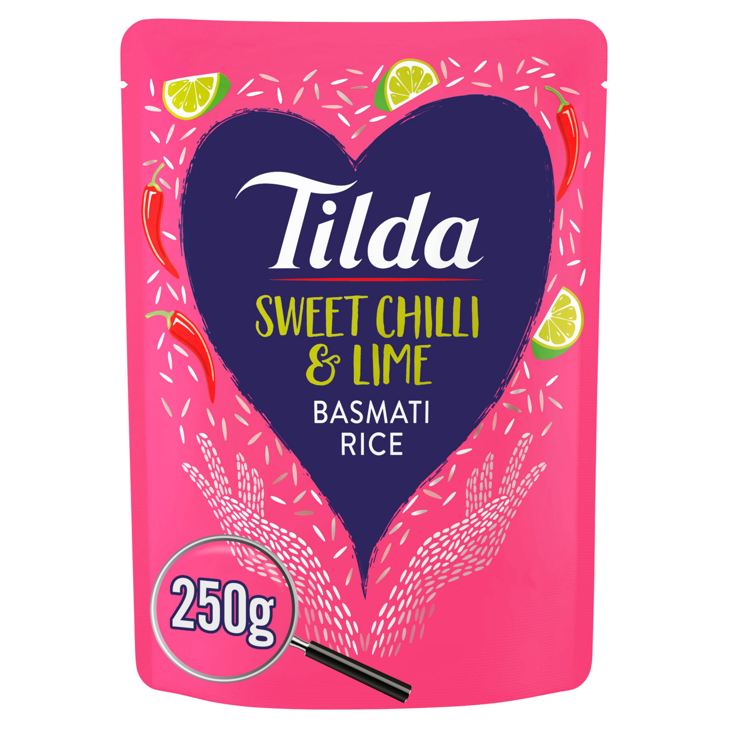 Tilda Microwave Sweet Chilli Lime Basmati Rice Pouch 250g