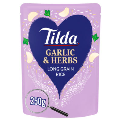 Tilda Garlic & Herbs Long Grain Rice 250g