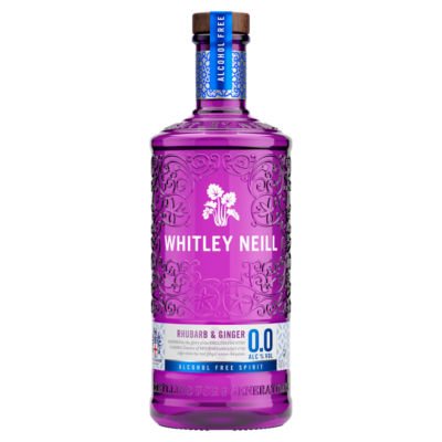 Whitley Neill Rhubarb and Ginger Non alcoholic 0.0% Gin 70cl