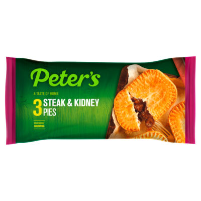 Peters 3 Steak & Kidney Pies