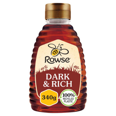 Rowse Squeezy Honey Dark & Rich 340G