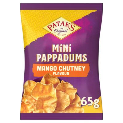 Pataks Mango Chutney Mini Pappadums 65g