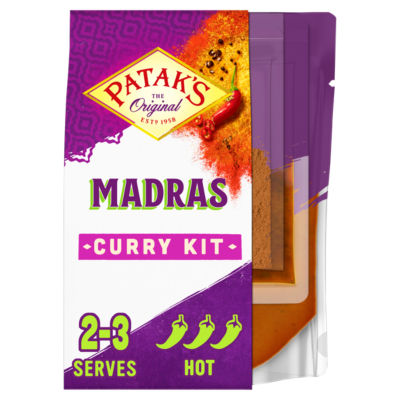 Pataks Madras Spicy & Tangy Curry Kit 270G