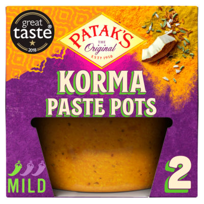Pataks Korma Paste Pots 2X70g