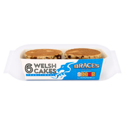 Braces Family Bread Traditional Fruit Welsh Cakes 6 Pack