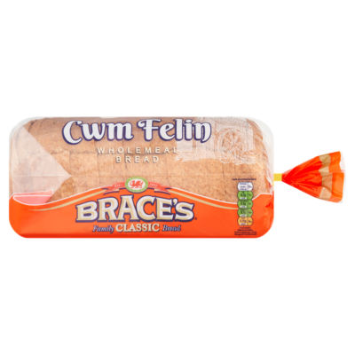 Braces Classic Thick Wholemeal Sliced Bread 800g