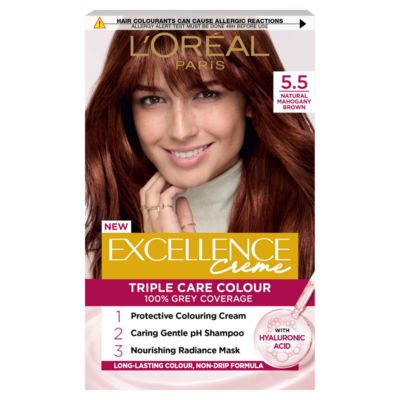 L'Oréal Excellence L'Oreal Paris Excellence Creme 5.5 Natural Mahogany Brown Permanent Hair Dye