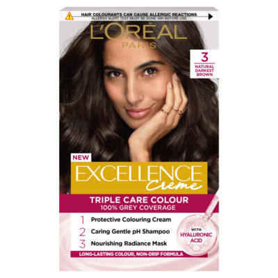 L'Oréal Paris L'Oreal Paris Excellence Permanent Hair Dye Natural Darkest Brown 3