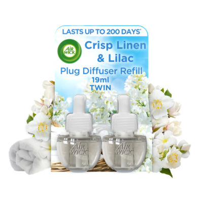 Air Wick Liquid Electrical Twin
Refill EO Crisp Linen & Lilac 2 x 19ml
