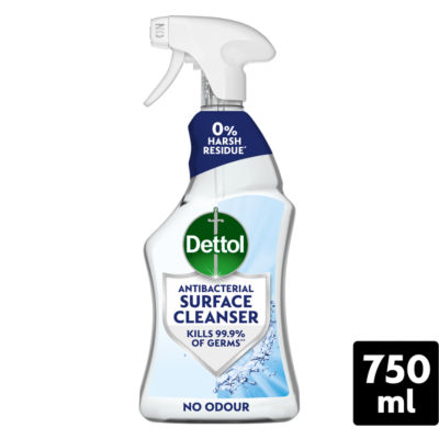Dettol Antibacterial Kitchen Surface Hob Cleaner Spray 750ml