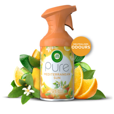 Pure Aerosol Spray, Mediterranean Sun Air Freshener, 250ml