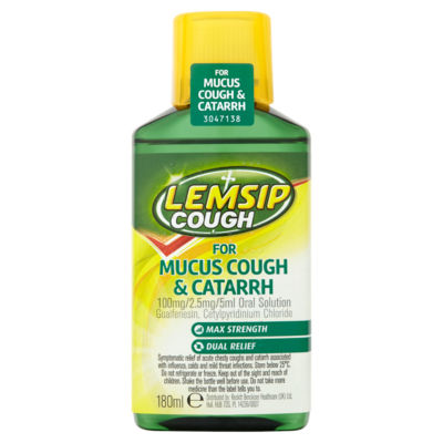 Lemsip Cough for Mucus Cough & Catarrh Liquid