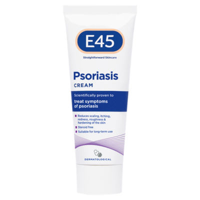 E45 Psoriasis Cream to Reduce Scaling, Itching  and Relieve Irritated Skin - 50ml