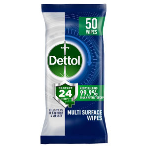 Dettol Antibacterial Multi-Surface Wipes - Ocean Fresh 50 Pack