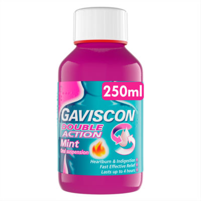 Gaviscon Double Action Heartburn & Indigestion Liquid Mint 250ml