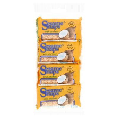 Sesame Snaps with Coconut 4 x 30g (120g)