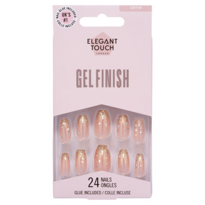 Elegant Touch London Gel Finish Champagne Truffle 24 Nails