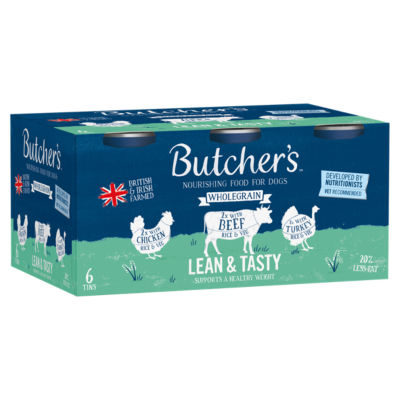 Butchers Lean & Tasty Dog Food Tins 6 x 390g