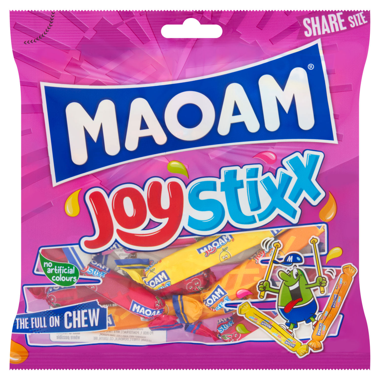 Maoam Joystixx Fruit & Cola Flavour Chewy Sweets 140g