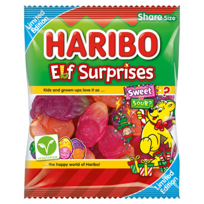 Haribo Elf Surprises Vegetarian Sweets Share Bag 160g