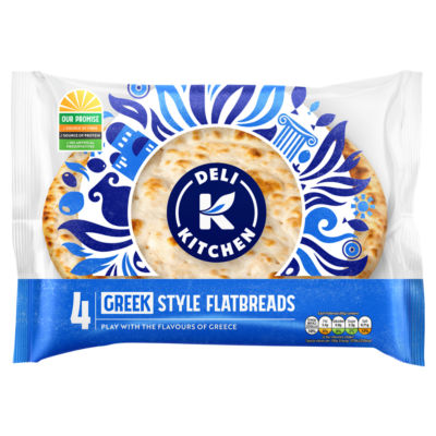Deli Kitchen 4 Greek Style Flatbreads 320G