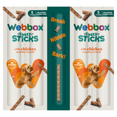 Webbox 5 Tasty Sticks with Chicken 55g (5 x 11g)