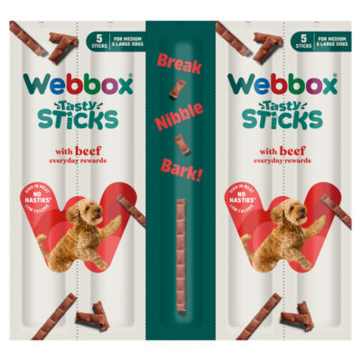 Webbox 5 Tasty Sticks With Beef 55G - Image 3
