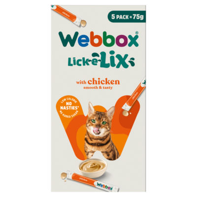 Webbox Lick-E-Lix With Chicken 5 X 15G (75G)