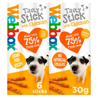 Webbox 6 Tasty Sticks with Chicken 30g