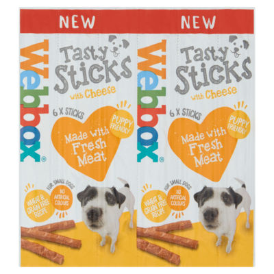 Webbox 6 Tasty Sticks with Cheese 30g