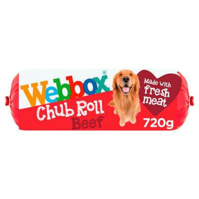 Webbox Chub Roll Beef Flavour 1-7 Years 720g