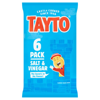 Tayto Salt & Vinegar Crisps 6 Pack