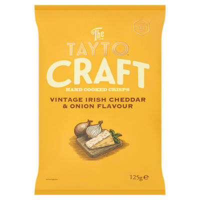 Tayto Craft Vintage Cheddar & Onion 125G