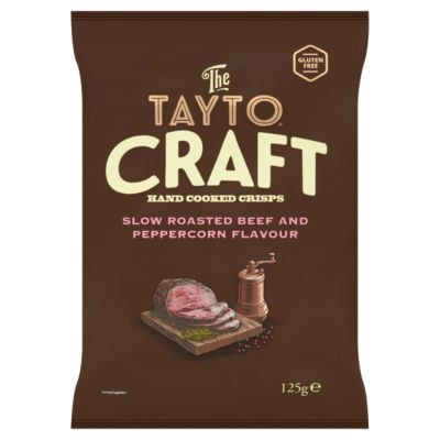 Tayto Craft Roast Beef & Peppercorn 125G
