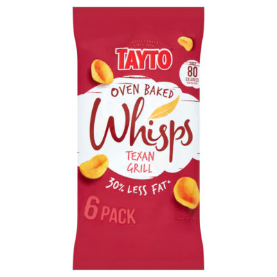 Tayto Whisps Texan Grill Snacks 6 Pack