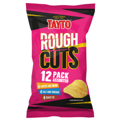 Tayto Rough Cuts Assorted Crisps 12 X 25G