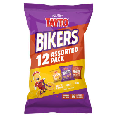 Tayto Bikers Corn Snacks Assorted 12pk 16g