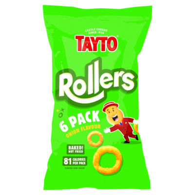 Tayto Rollers Onion Flavoured Snacks 6pk 16g