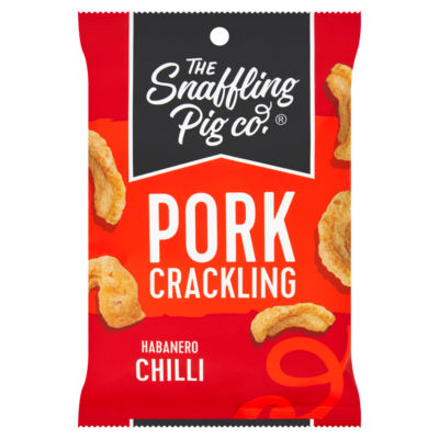 THE Snaffling Pig co Pork Crackling Habanero Chilli 40g