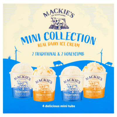 Mackie's of Scotland Mackies Mini Collection Dairy Ice Cream 4X120ml