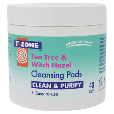 T-ZONE Tea Tree & Witch Hazel Deep Cleansing Pads 40s