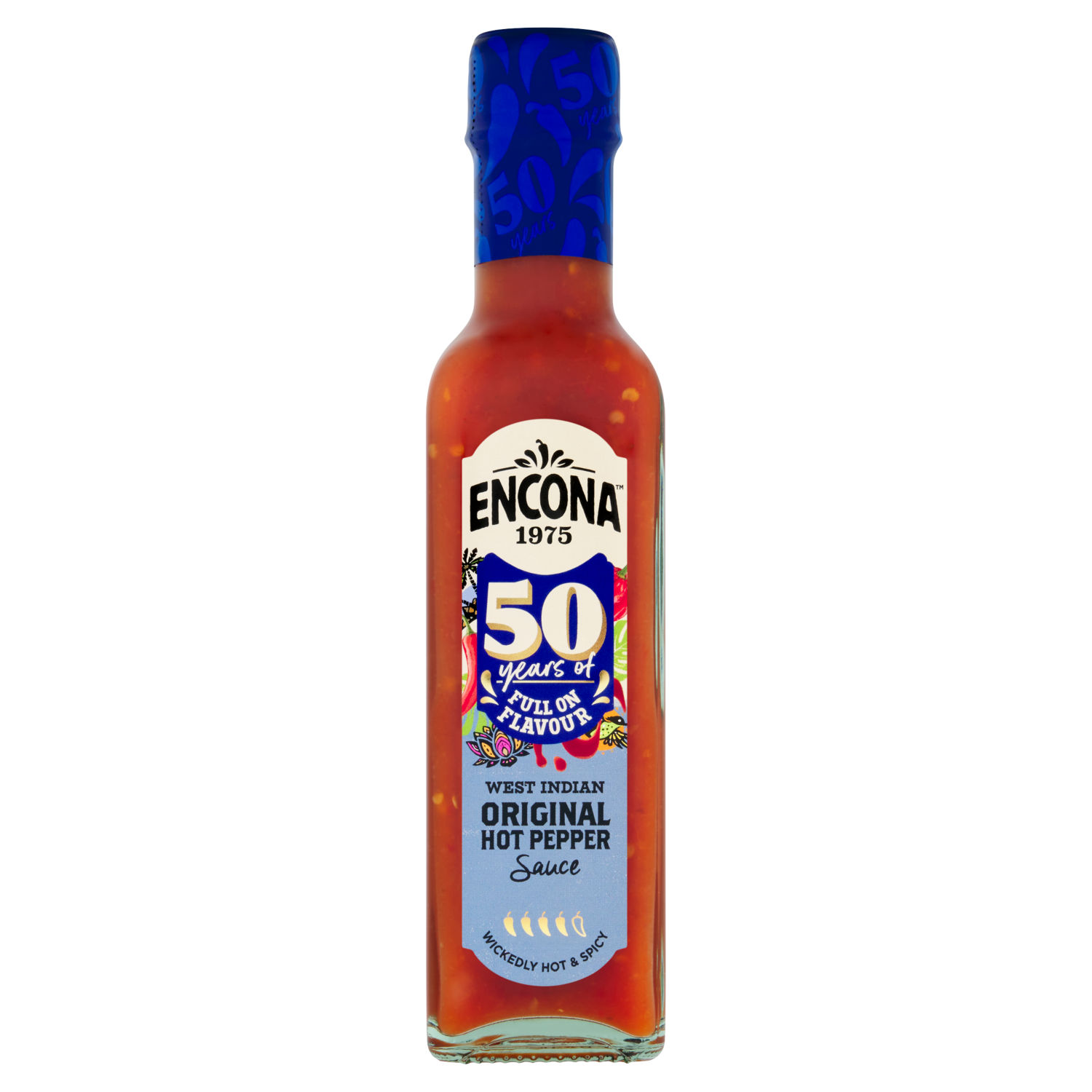 Encona West Indian Hot Pepper Sauce British Style 220ml