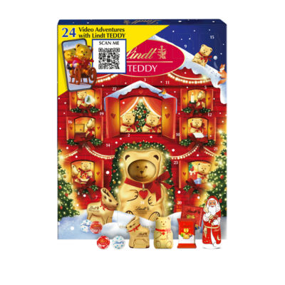 Teddy AR Chocolate Advent Calendar 250g