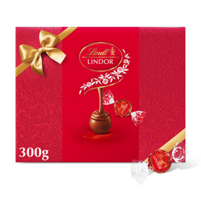 Lindt Lindor Milk Chocolate Truffles Gift Box 300g - ASDA Groceries