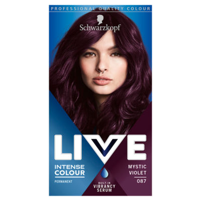 Schwarzkopf Live Intense Colour Permanent Hair Dye - Mystic Violet 087