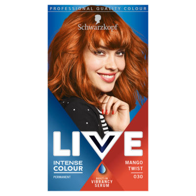 Schwarzkopf Live Intense Colour Permanent Hair Dye - Mango Twist 030