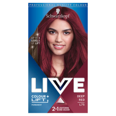 Schwarzkopf LIVE Colour + Lift Deep Red Permanent Hair Dye L75