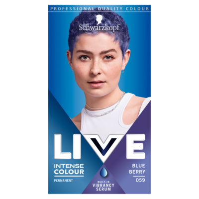 Schwarzkopf LIVE Intense Colour Blue Berry Permanent Hair Dye 059