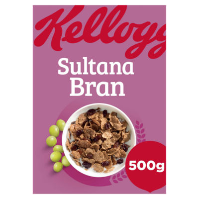 Kelloggs Sultana Bran Breakfast Cereal 6 x 500g